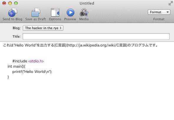Translate HTML to Markdownの実行結果